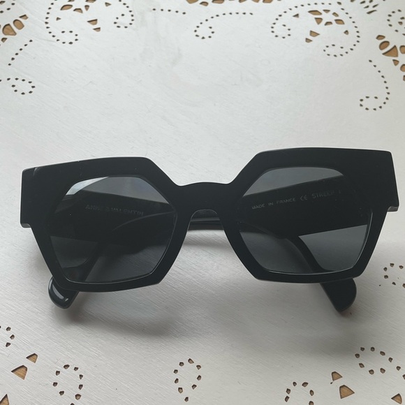 Anne et Valentine Black Sunglasses "Streep" Made in France Luxury Eyewear - Picture 8 of 17